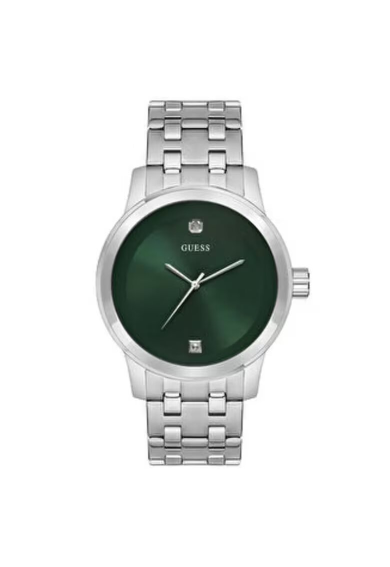 GUESS Мъжки часовник модел U11576G4M - 45 мм - сива метална каишка от стомана - кварцов механизъм - водоустойчивост 5 ATM