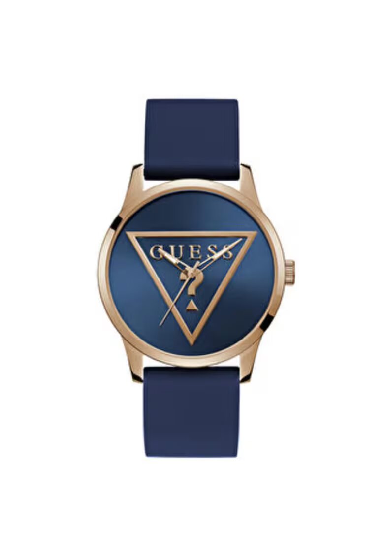 GUESS Мъжки часовник модел U1409G4M - 43 мм - силиконова каишка - стоманен корпус - син - водоустойчивост 5 ATM