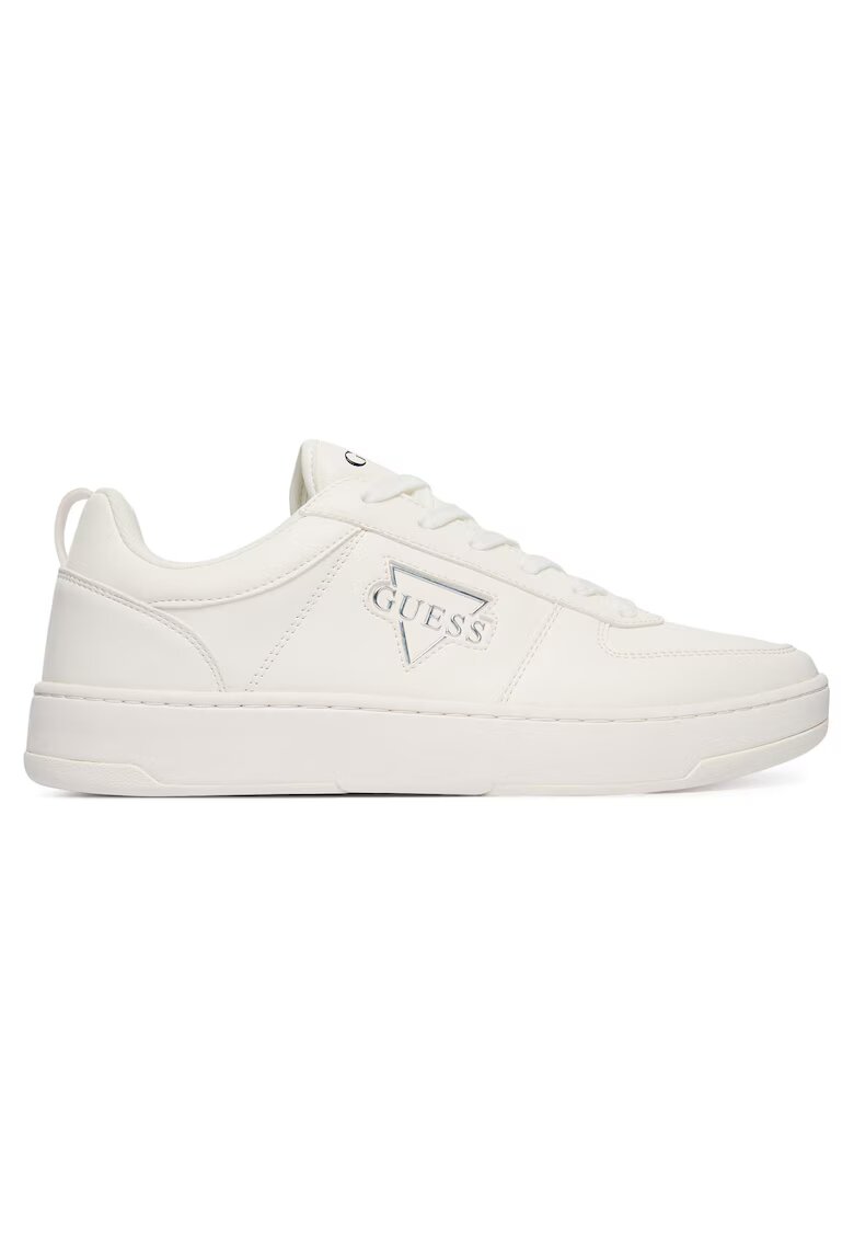 GUESS Мъжки кецове - FMFVEN ELE12 - екологична кожа - бели