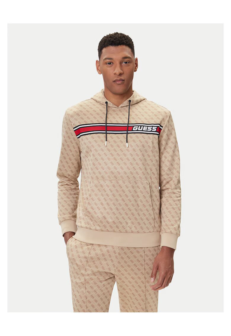 GUESS Мъжки суичър с десен