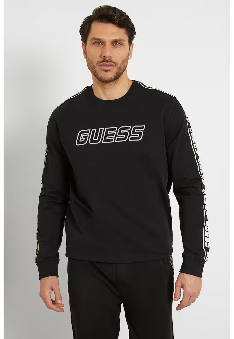GUESS Памучен суитшърт с лого