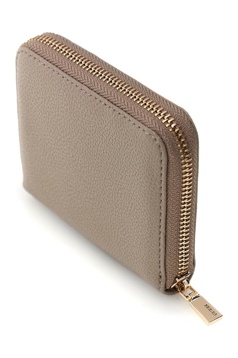 GUESS Портфейл Laurel II от еко кожа с цип Светло кафяво