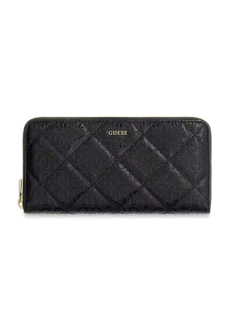 GUESS Портфейл от еко кожа Libby с монограми