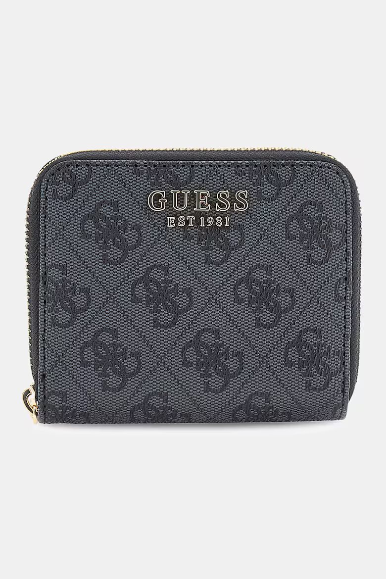 GUESS Портмоне Laurel от еко кожа Въглен сиво