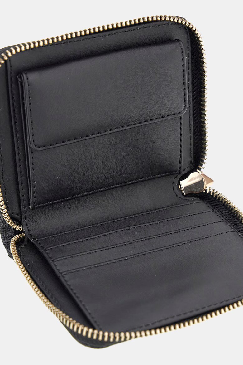 GUESS Портмоне Laurel от еко кожа Въглен сиво