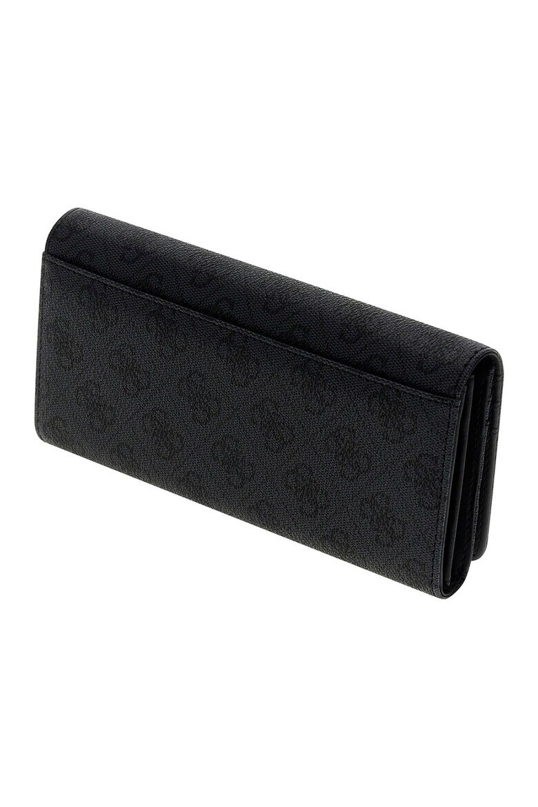 GUESS Портмоне Laurel с лого Черен