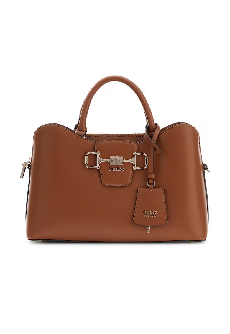 GUESS Ръчна чанта от еко кожа Janie с цип