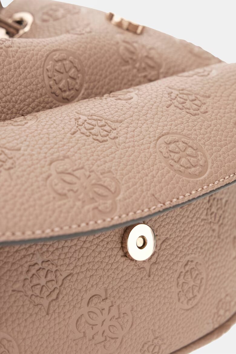 GUESS Раница Cresidia II от еко кожа с монограм Камел