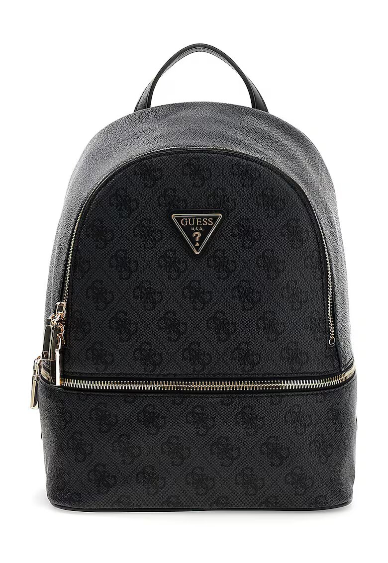 GUESS Раница Follie от еко кожа с регулируеми презрамки - Черен