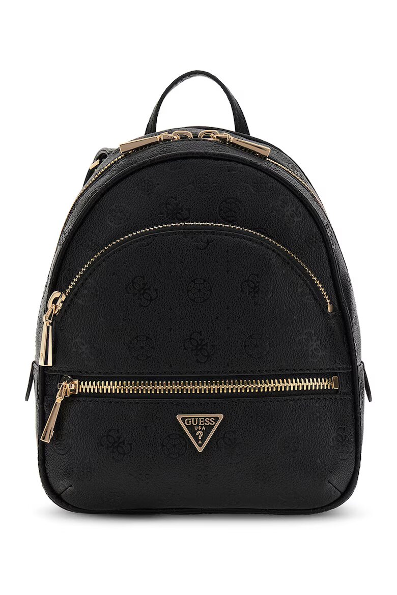 GUESS Раница от еко кожа Manhattan II с външни джобове Черен