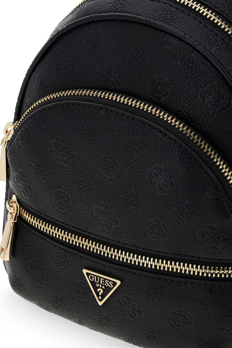 GUESS Раница от еко кожа Manhattan II с външни джобове Черен