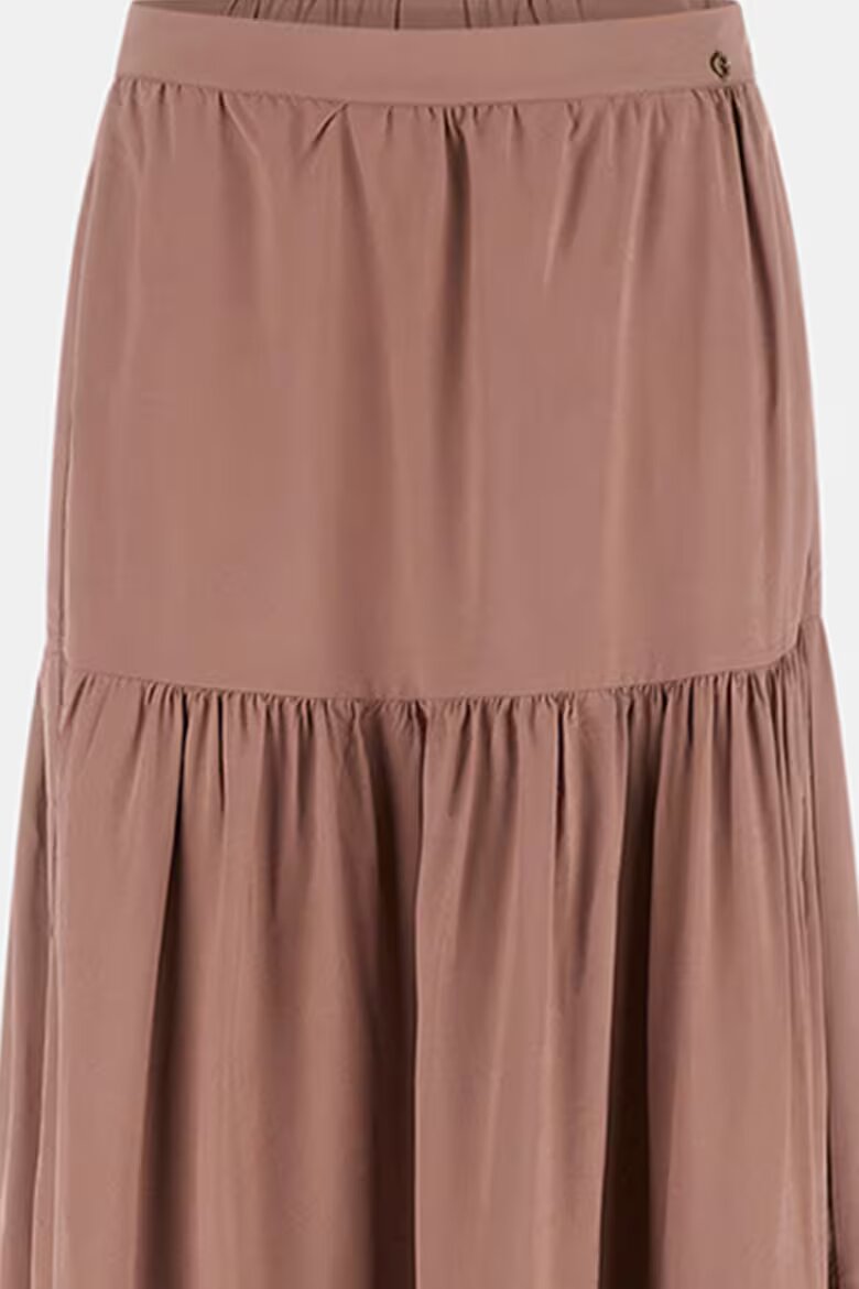 GUESS Разкроена пола с модал Светлокафяв