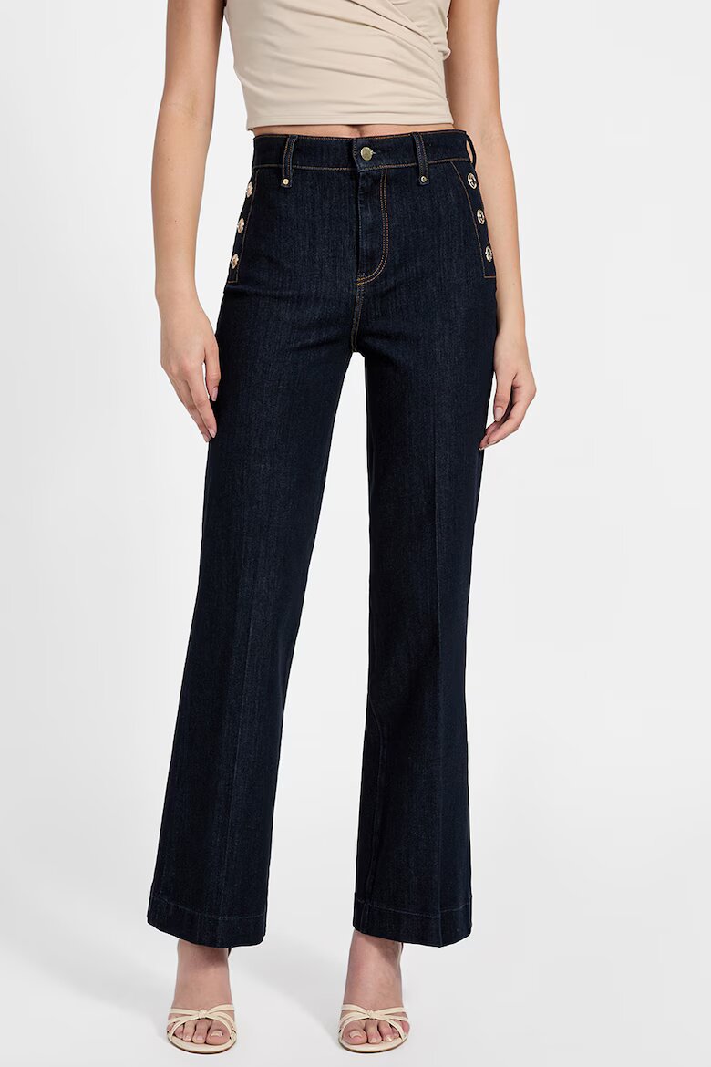 GUESS Разкроени дънки - Ултрамарин синьо