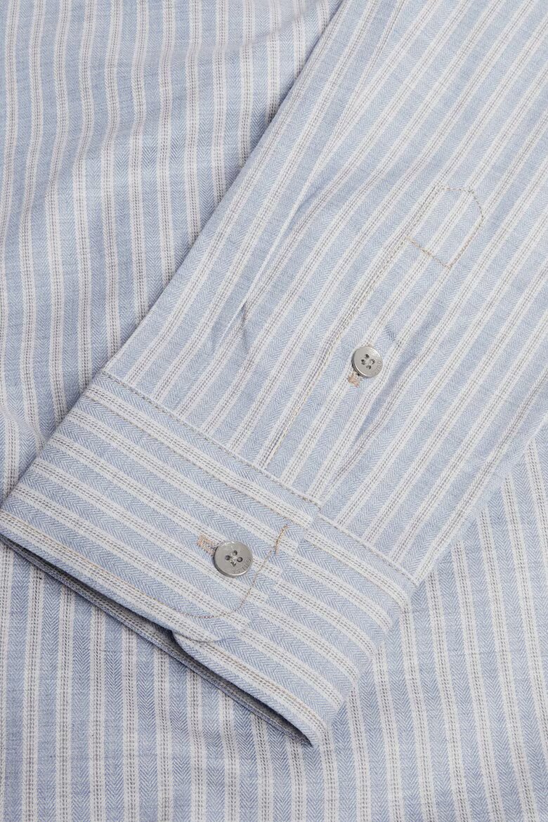 GUESS Риза с дълги ръкави и райе Светлосин