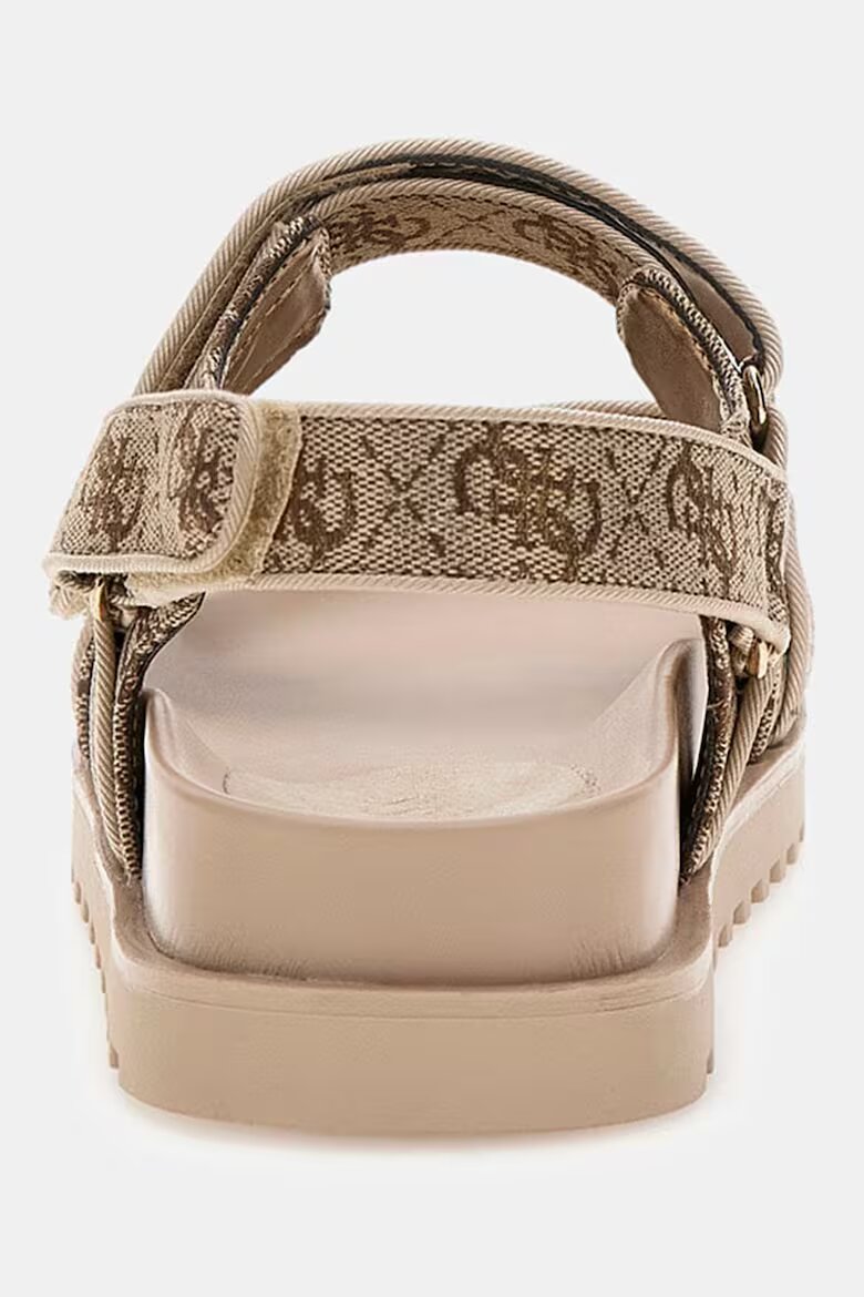 GUESS Сандали с лого и велкро Златист