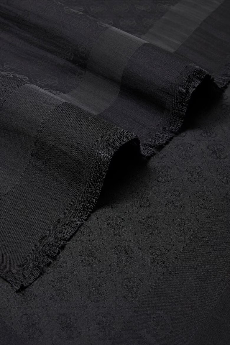 GUESS Шал Leona с лого Черен