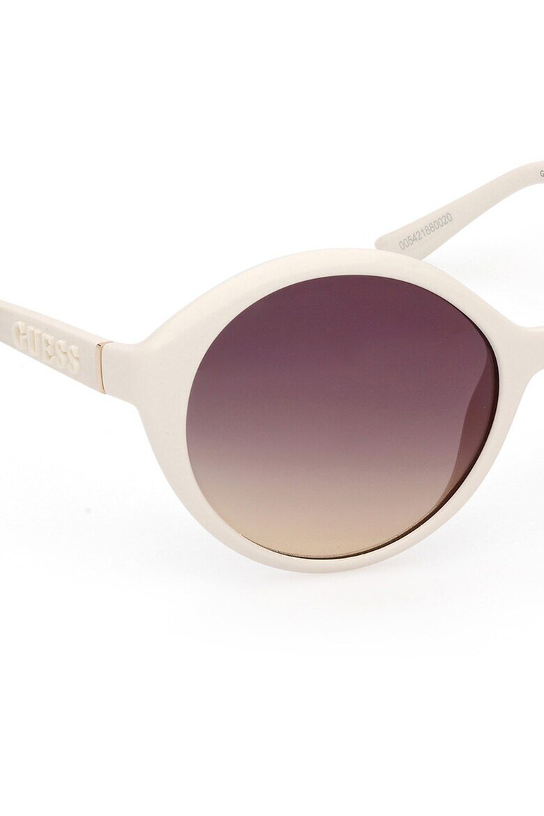 GUESS Слънчеви очила Cat-Eye с градиента Слонова кост/Тъмновиолетов
