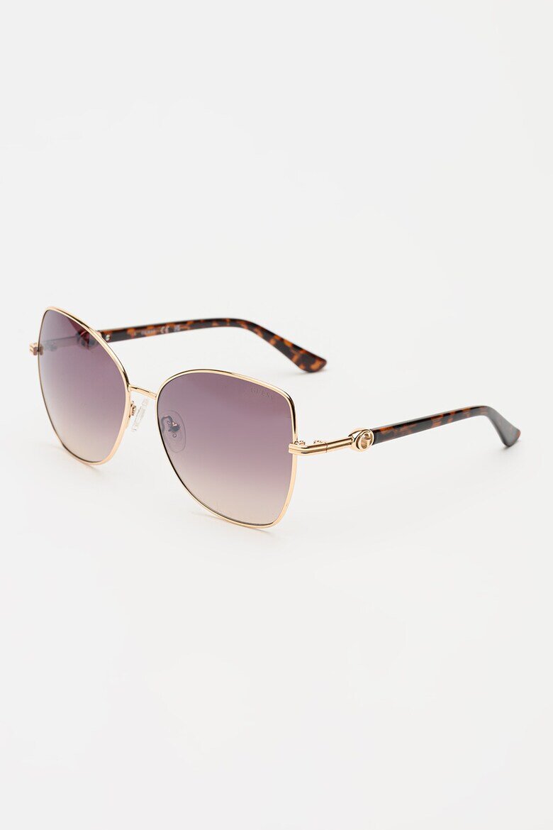 GUESS Слънчеви очила Cat Eye с метална рамка Златист
