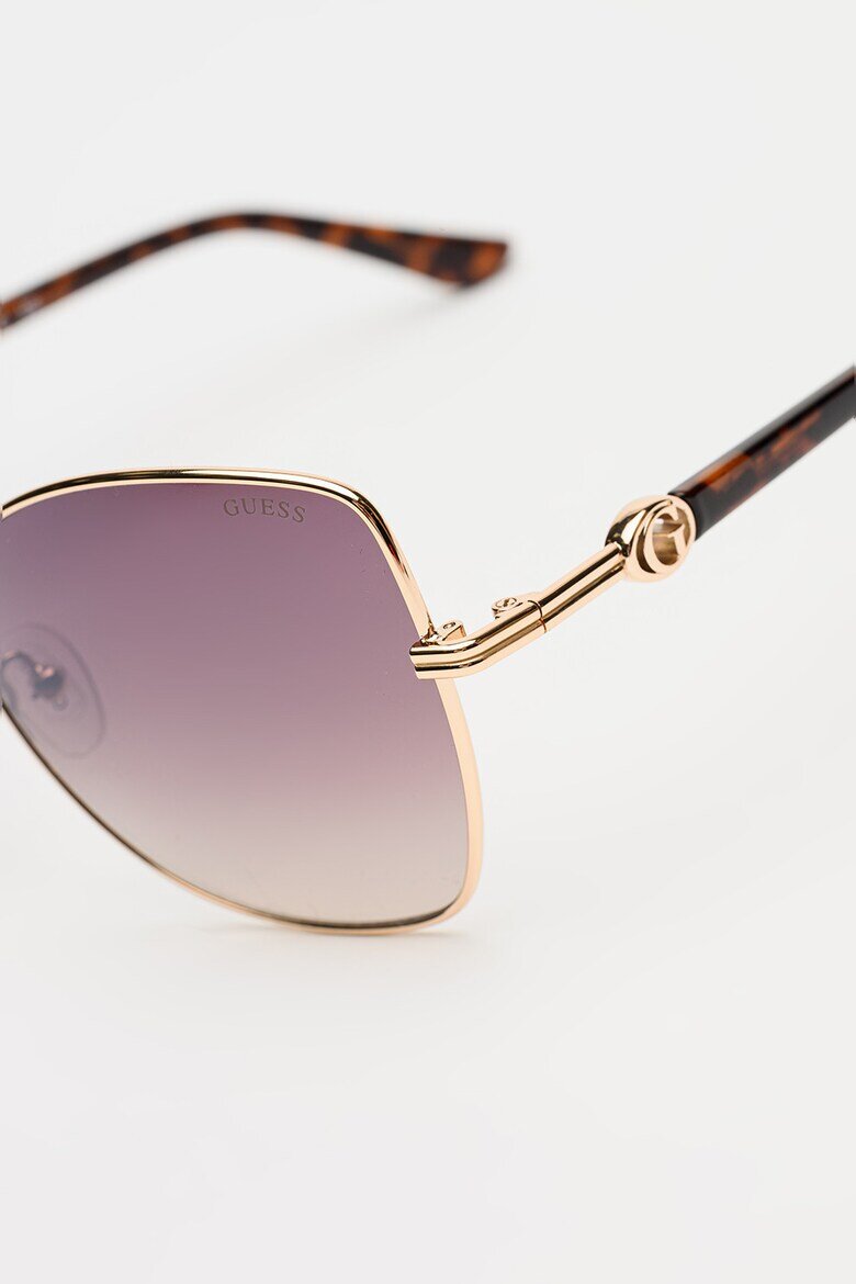GUESS Слънчеви очила Cat Eye с метална рамка Златист