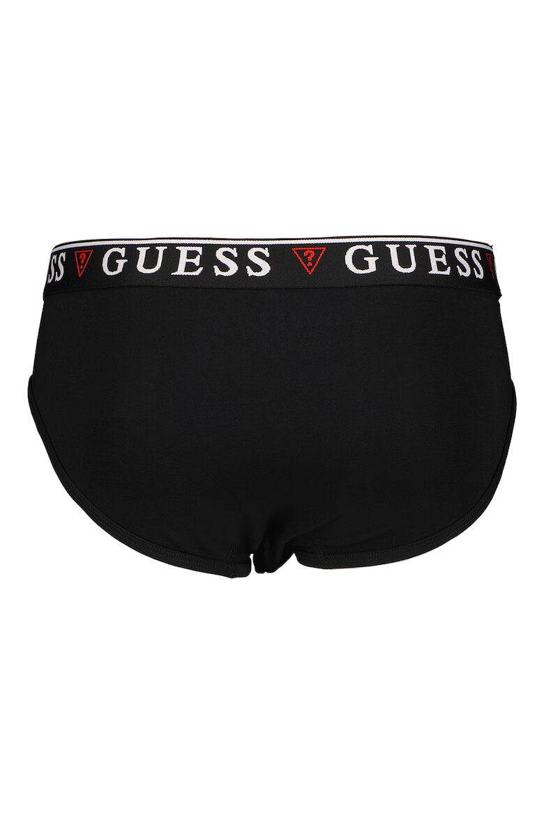 GUESS Слипове с лого на талията - 3 чифта Червен/Бял/Черен