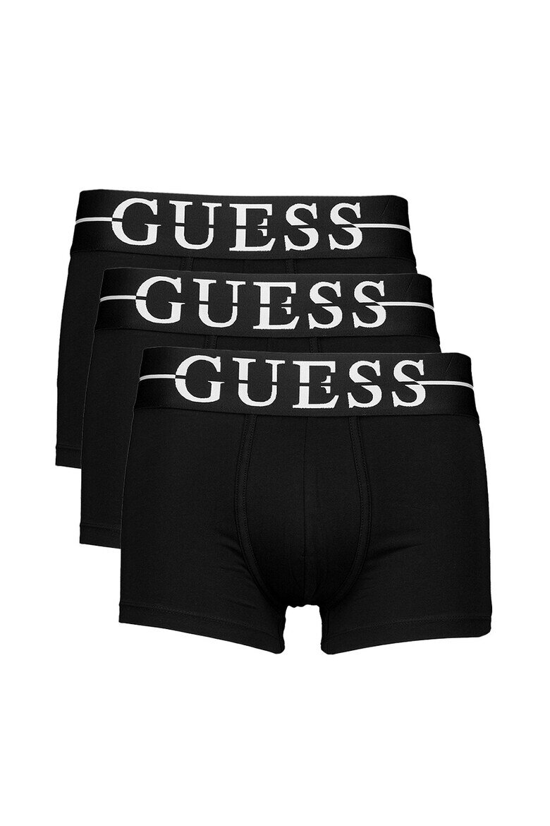 GUESS Слипове с памук 3 чифта Черен