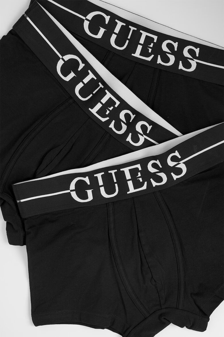 GUESS Слипове с памук 3 чифта Черен