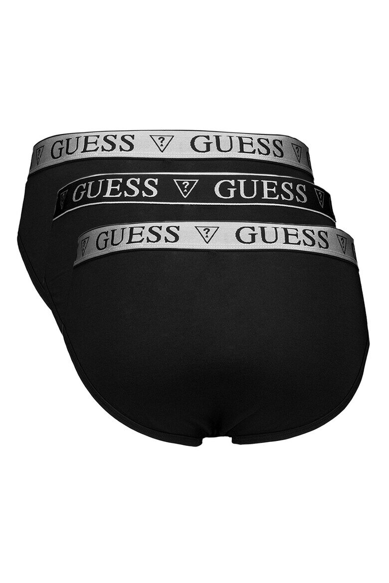 GUESS Слипове с памук 3 чифта Черен