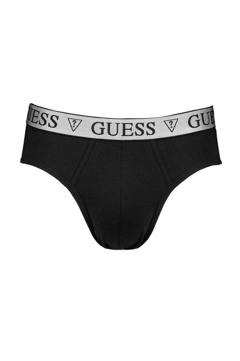 GUESS Слипове с памук 3 чифта Черен