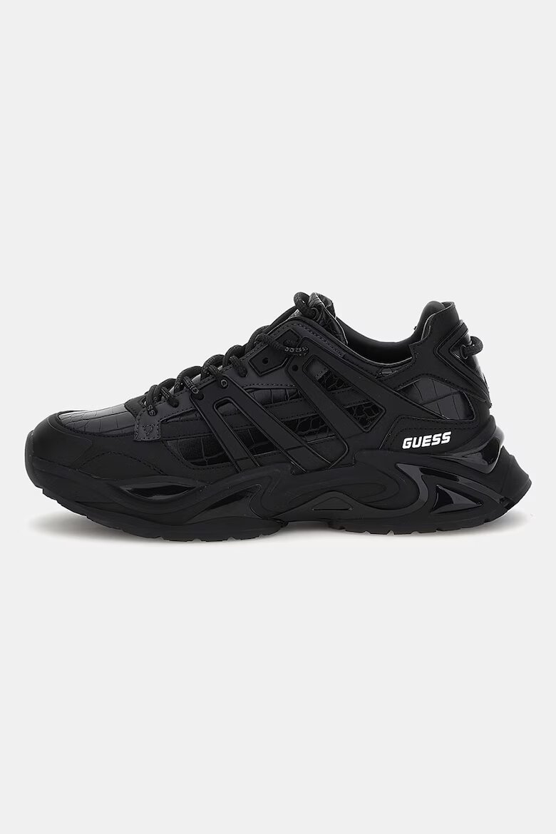 GUESS Спортни обувки от еко кожа Черен