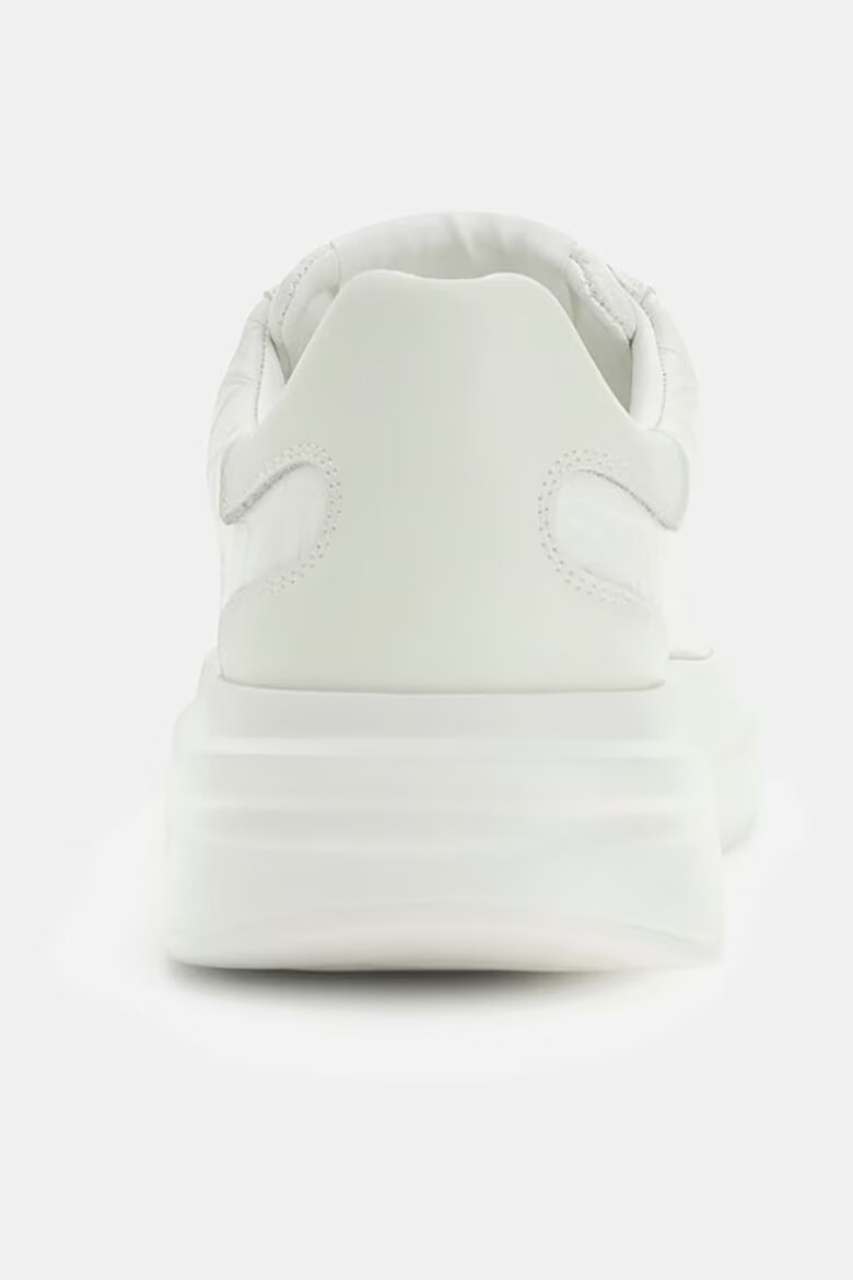 GUESS Спортни обувки от еко кожа с кожа с шагрен Бял