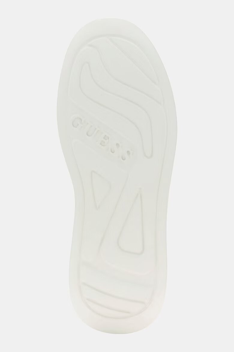 GUESS Спортни обувки от еко кожа с кожа с шагрен Бял