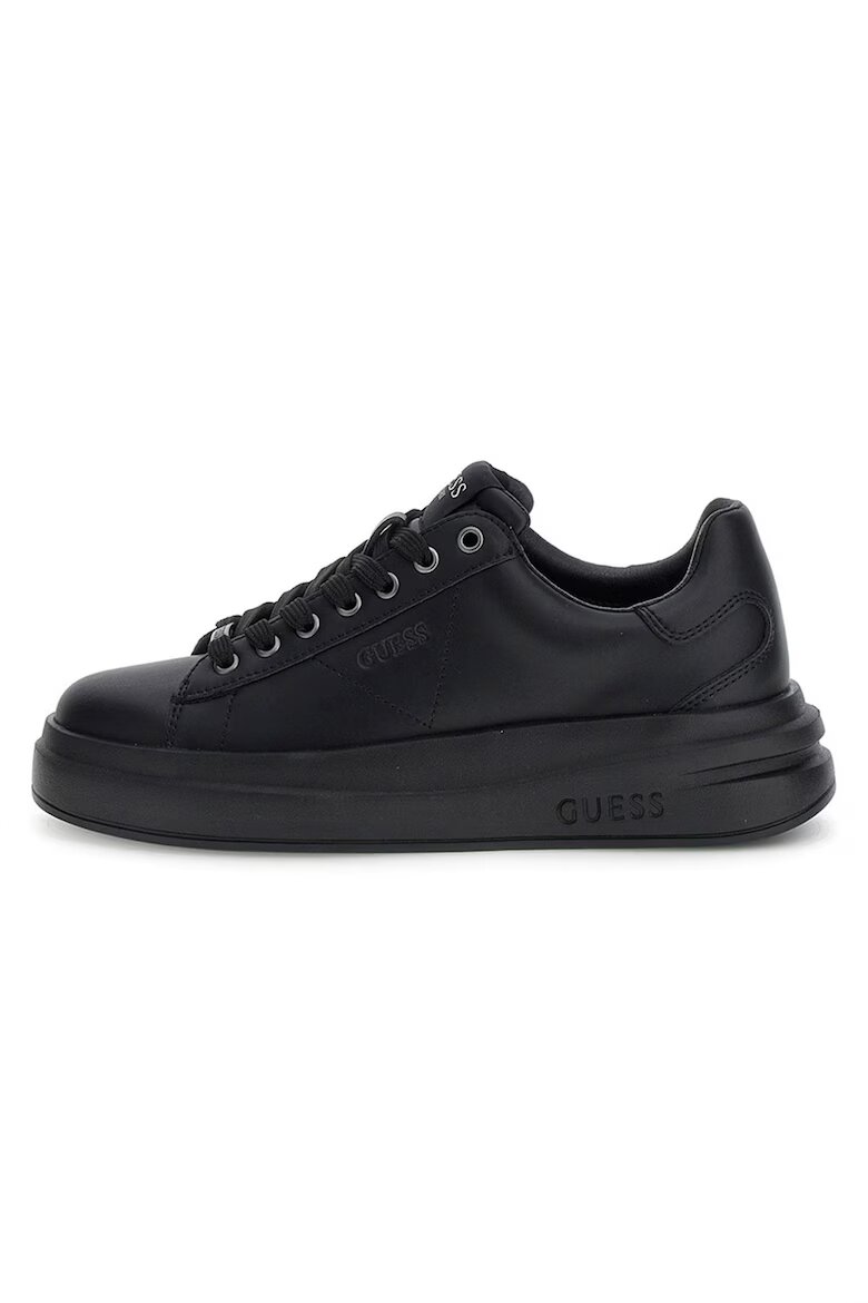 GUESS Спортни обувки от кожа и еко кожа Черен
