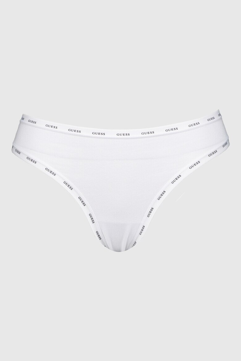 GUESS Танга - 3 чифта Бял/Черен/Бледо розово