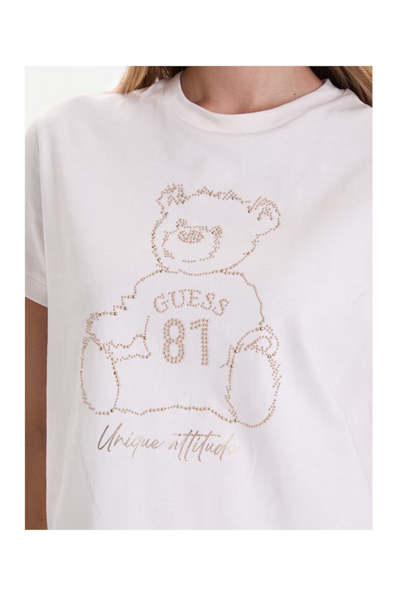 GUESS Тениска Бяла Дамска