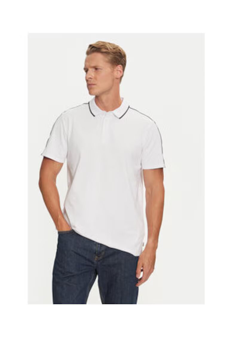 GUESS Tricou polo din amestec de bumbac - L INTLm