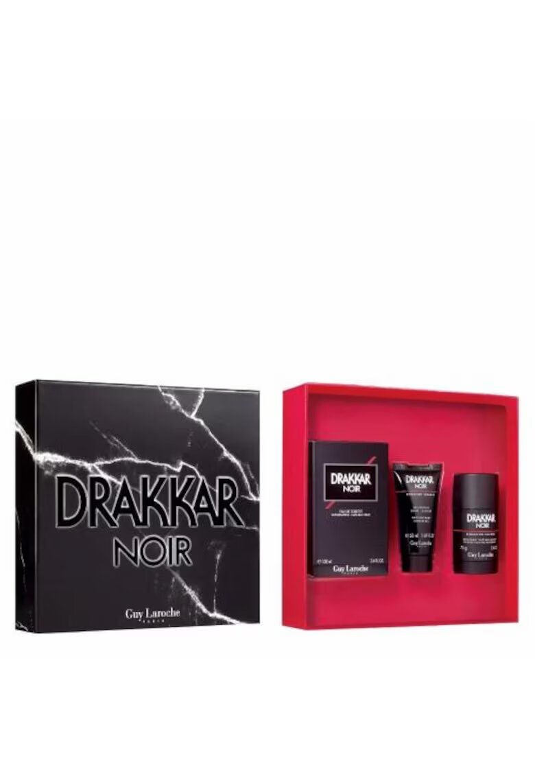 Guy Laroche Комплект Drakkar Noir - Тоалетна вода 100 мл - Душ гел 50 мл - Дезодорант стик 75 гр