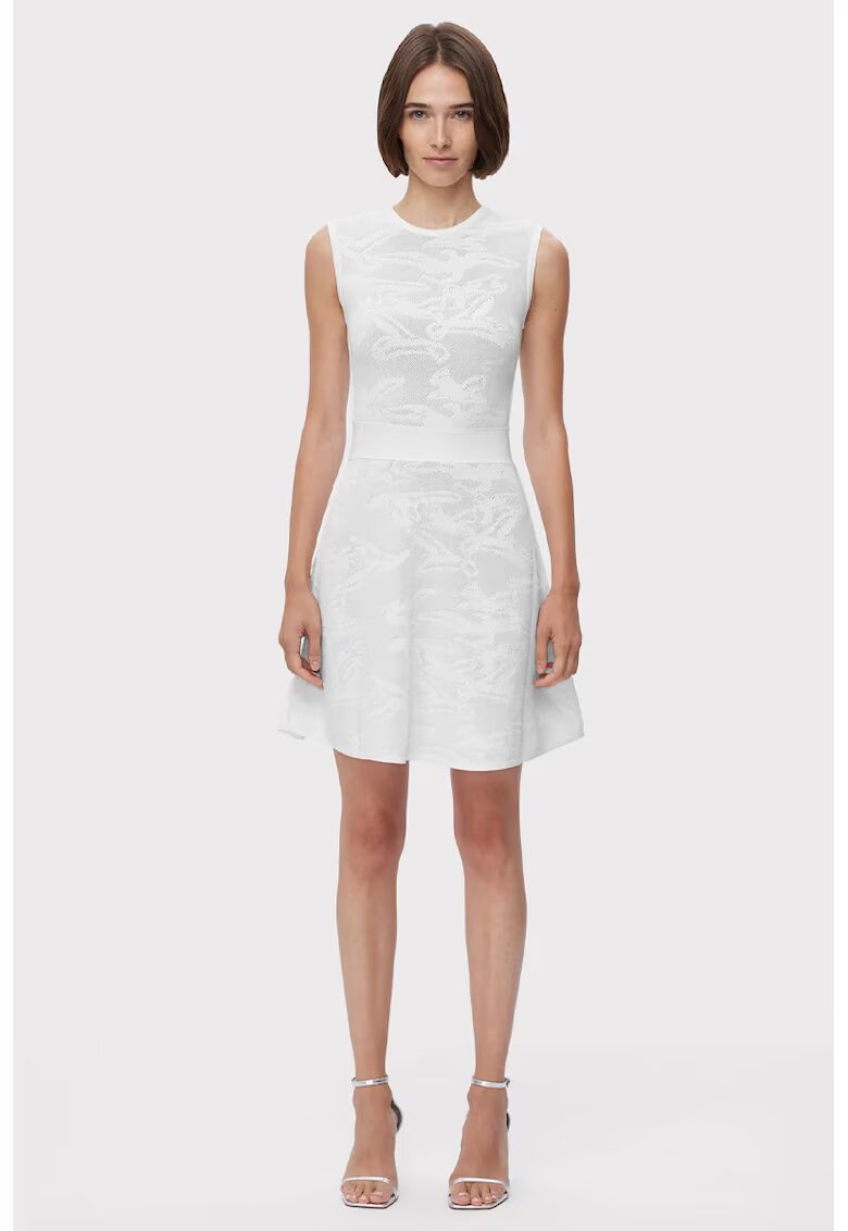 HERVE LEGER Midi Textured Aspect Dress