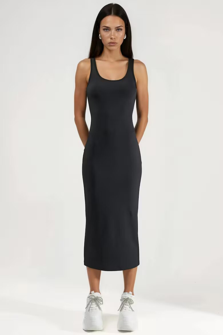 HiCCUP Rochie Bodycon Черна Полиестер