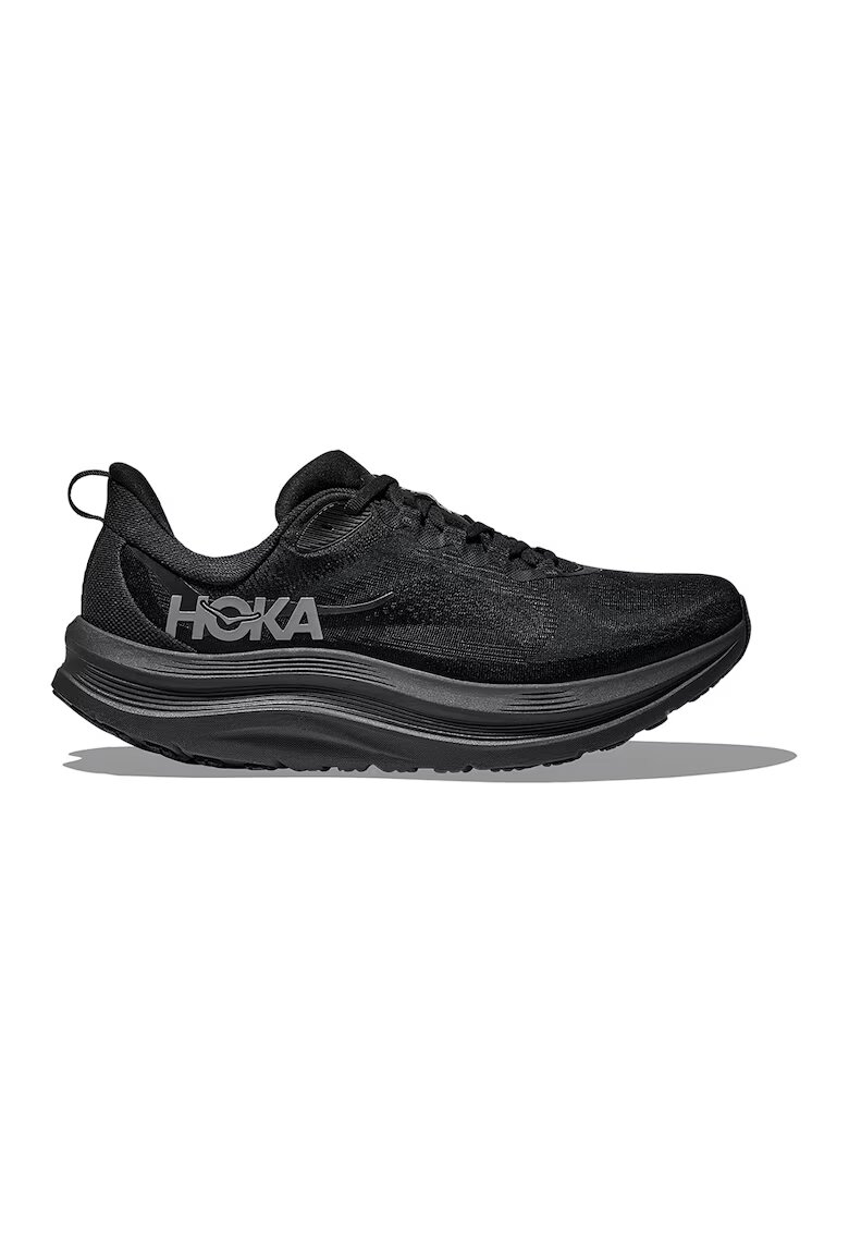 Hoka Мрежести тренировъчни обувки Kawana 3 под глезена с лого - Черен