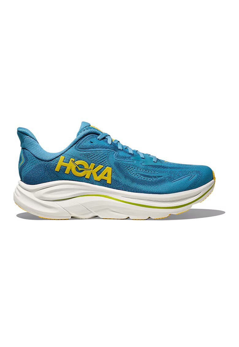 Hoka Обувки за бягане Clifton 10 с лого - Жълт/Син