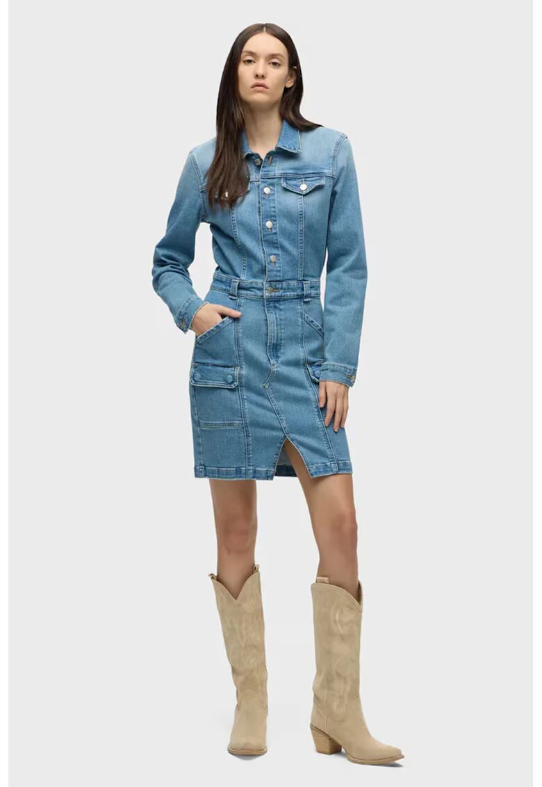 Hudson Denim Mini Dress - Син