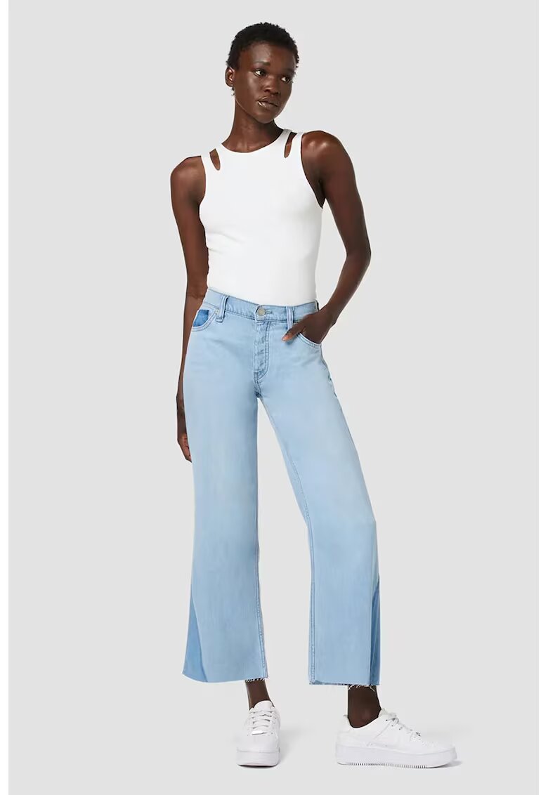 Hudson Soft Texture Denim Jeans With High Rise - Син