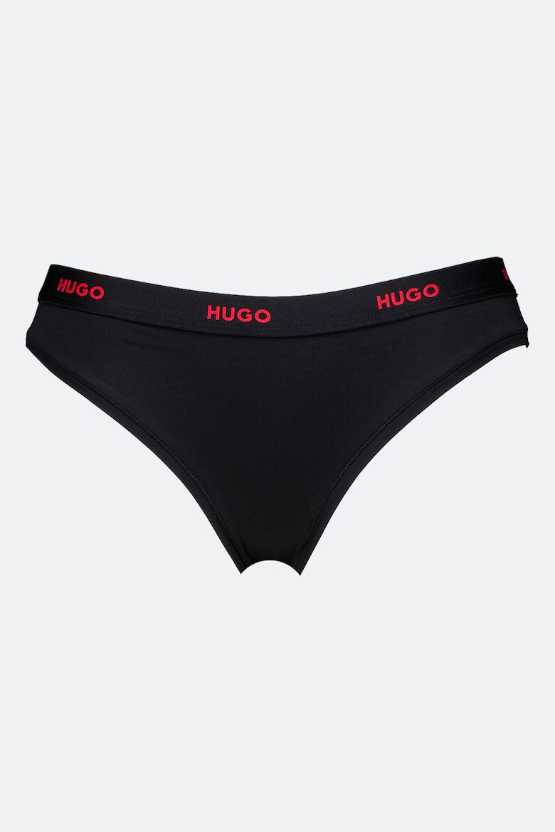 HUGO Бикини с лого на талията Червен/Черен