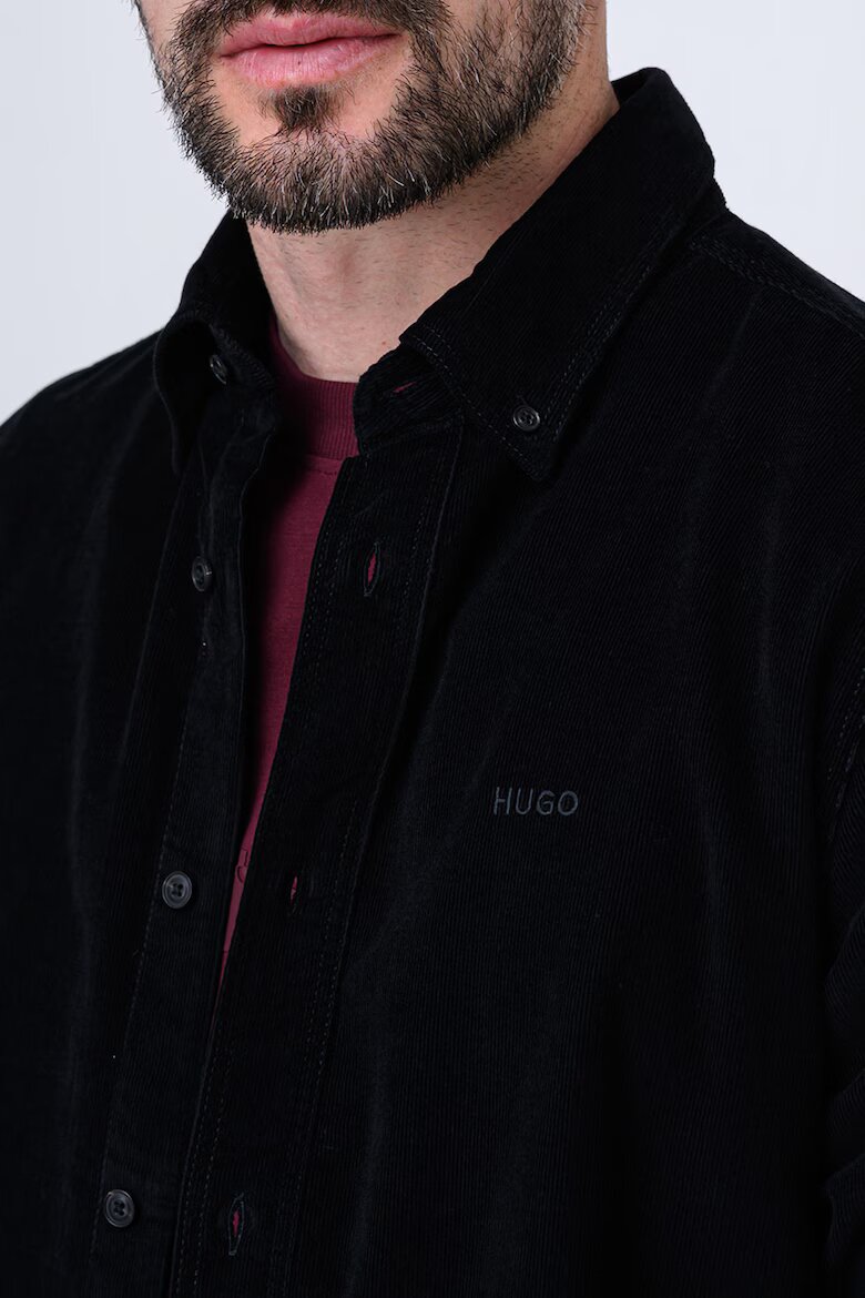HUGO Джинсова риза Epazo Черен