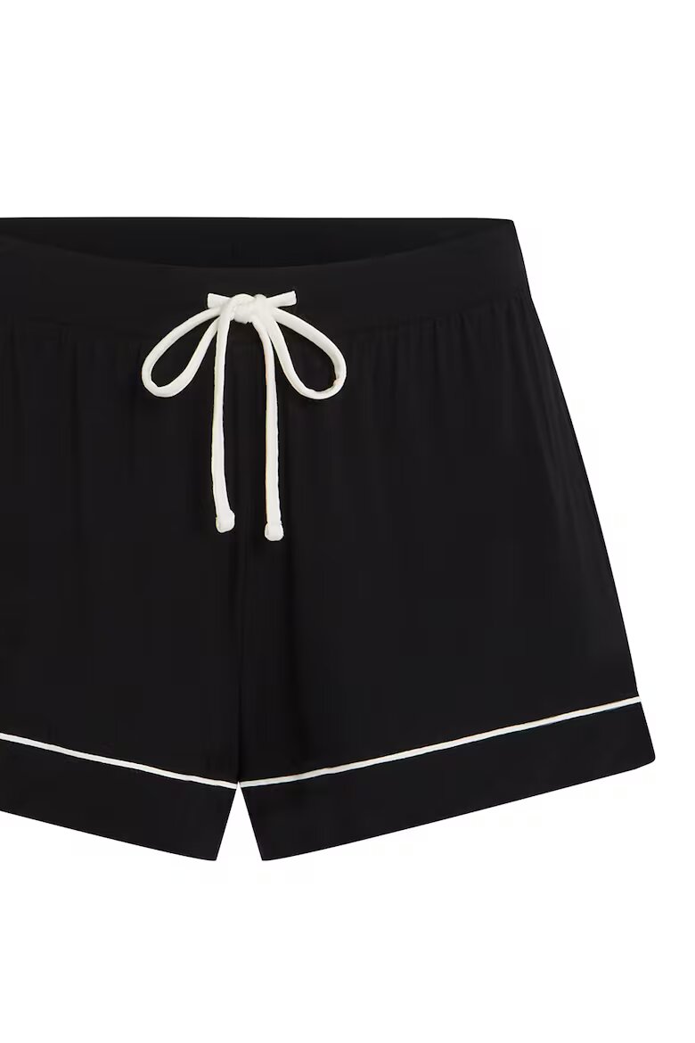 Hunkemoller Къса долна пижама в връзка Черен