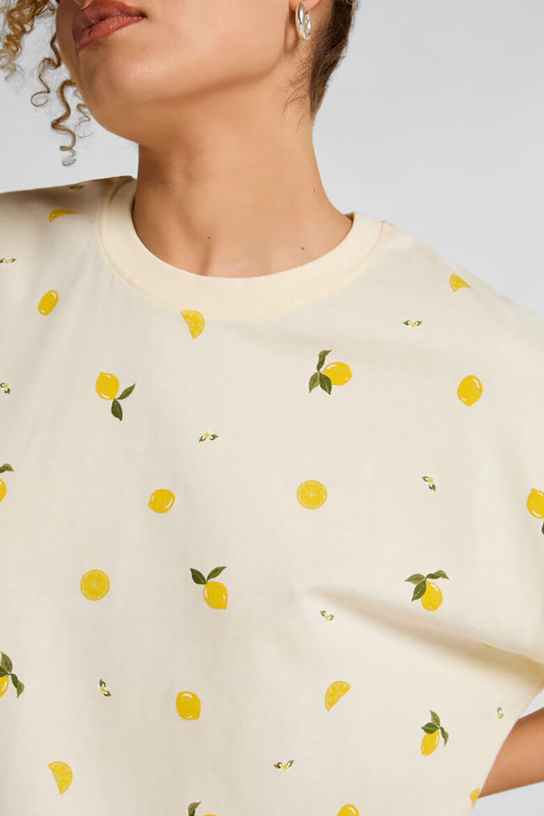 Hunkemoller Памучна нощница Lemon Пастелно жълто