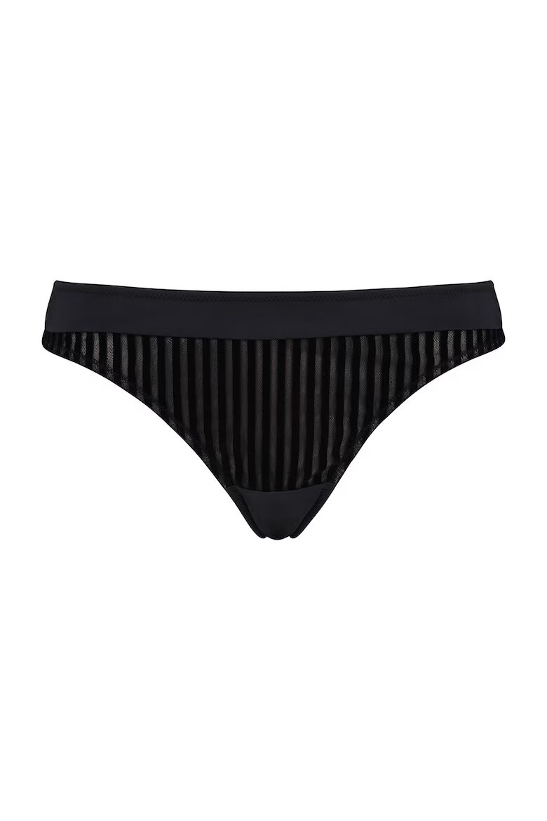 Hunkemoller Раирана танга Черен