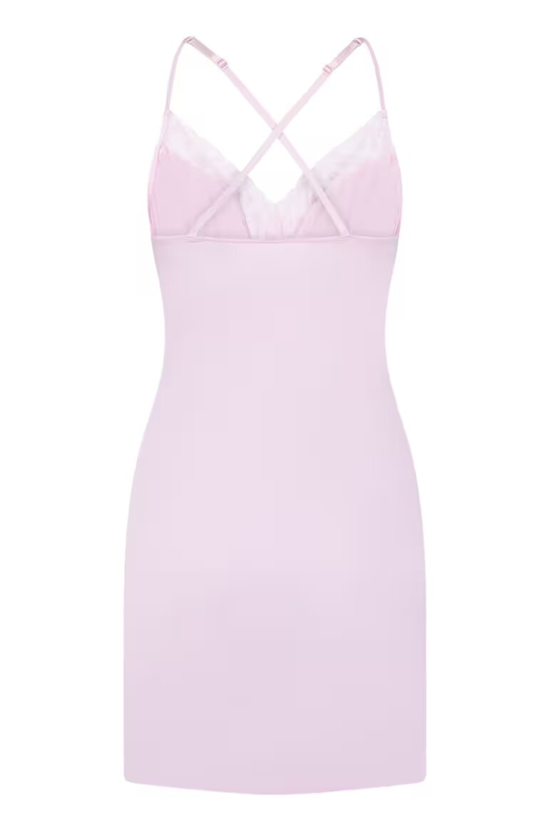 Hunkemoller Шпиц нощница с дантела Светлорозов