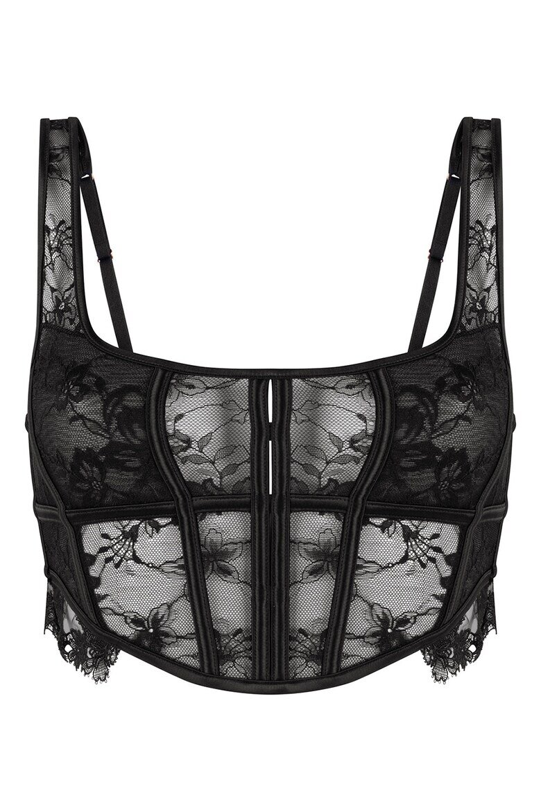 Hunkemoller Сутиен Julia с дантела Черен