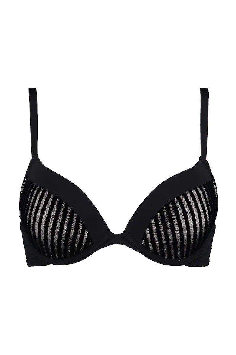 Hunkemoller Сутиен с банели и регулируеми презрамки Черен